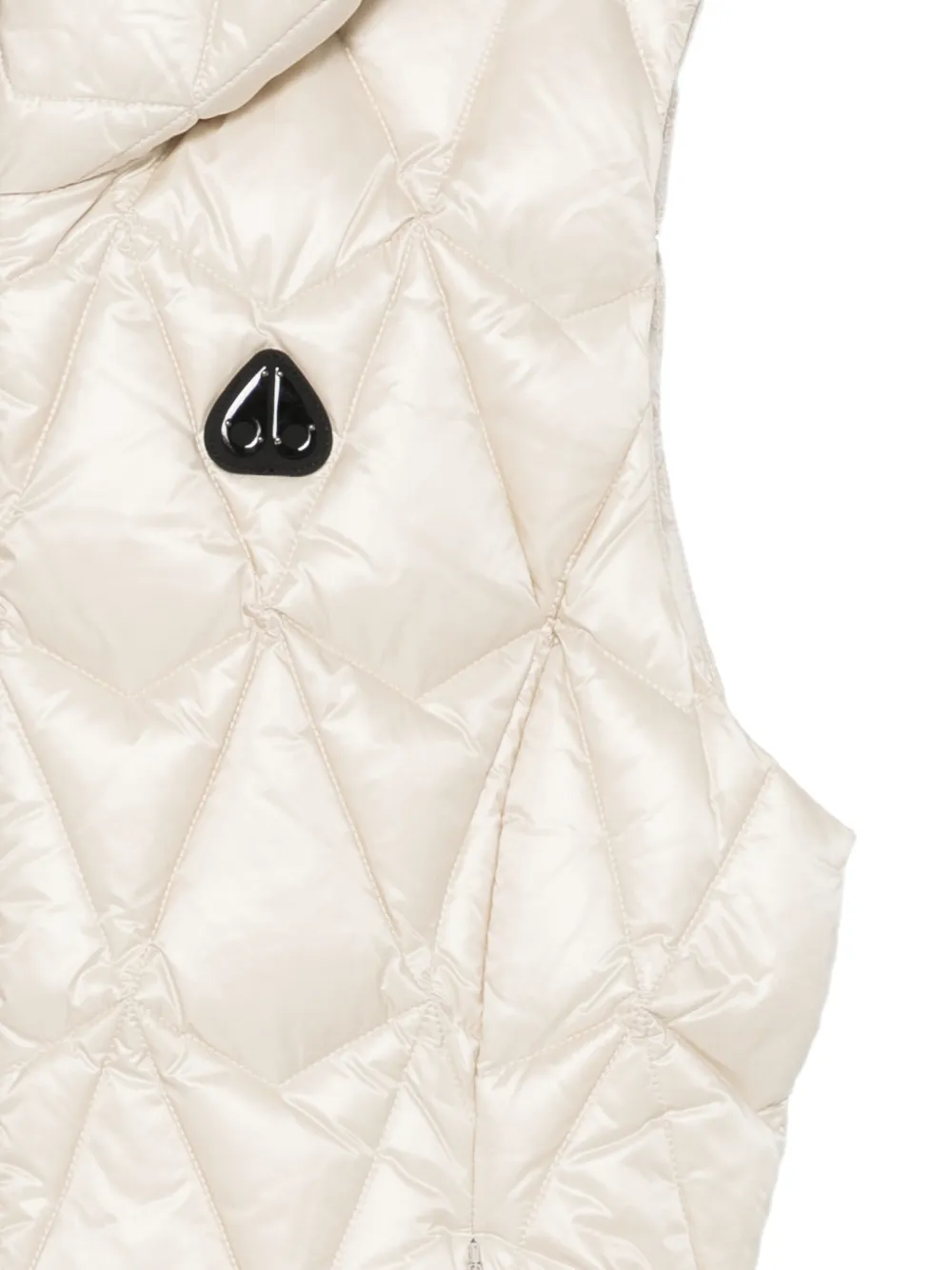Moose Knuckles Bodywarmer met capuchon Beige