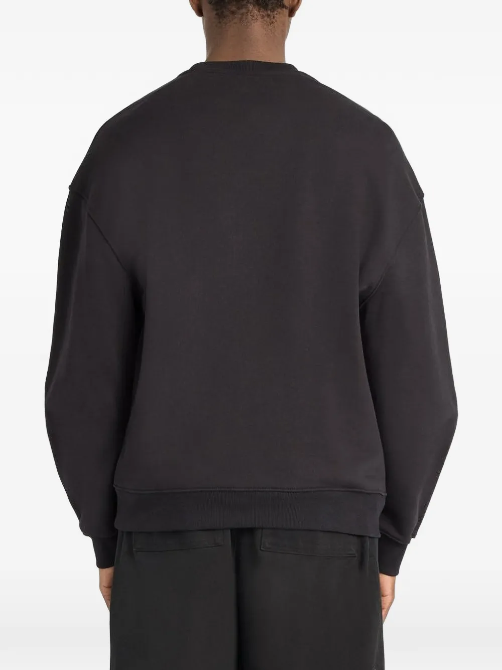 Lyle & Scott logo-patch cotton sweatshirt Zwart