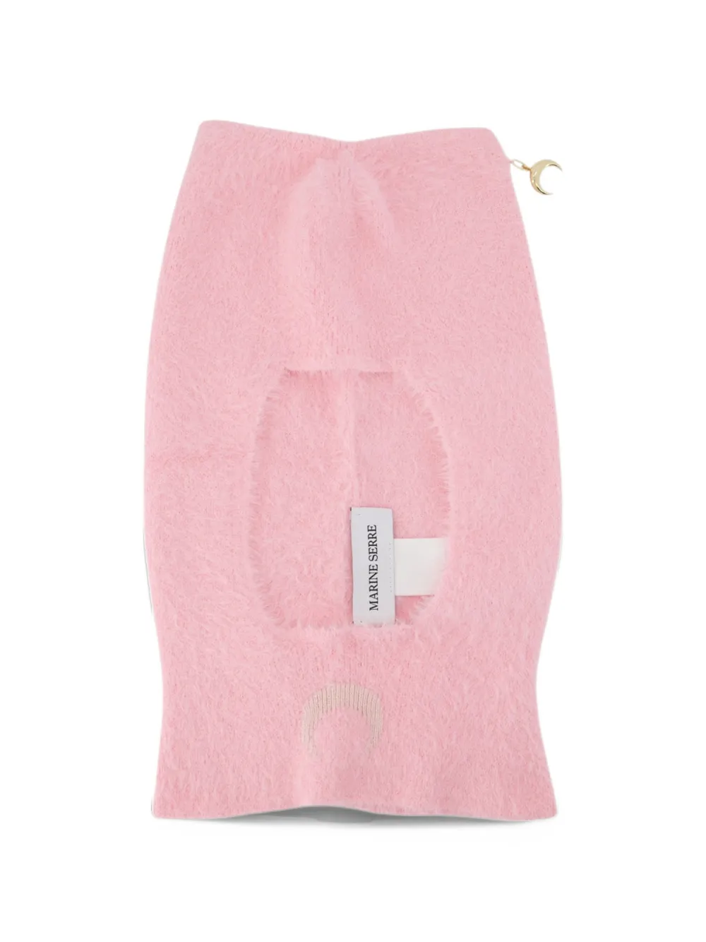 Marine Serre fluffy wool balaclava - Rosa