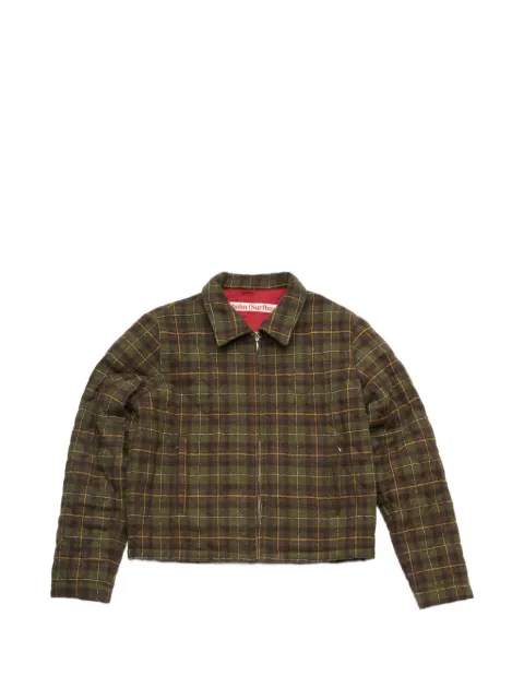 Stockholm Surfboard Club quilted checked jacket