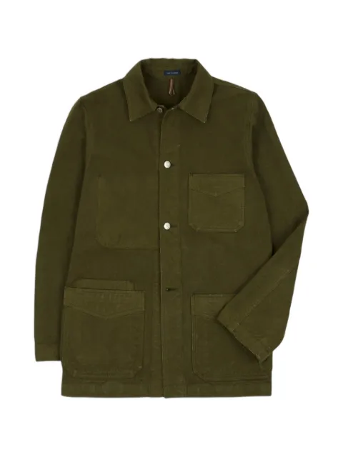 Drake's cotton canvas shirt jacket