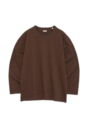 Auralee perforated-knit T-shirt | Brown | FARFETCH AO