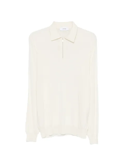 Lardini zip-fastening polo shirt