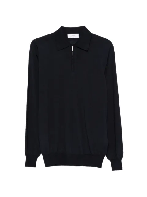 Lardini quarter-zip polo shirt