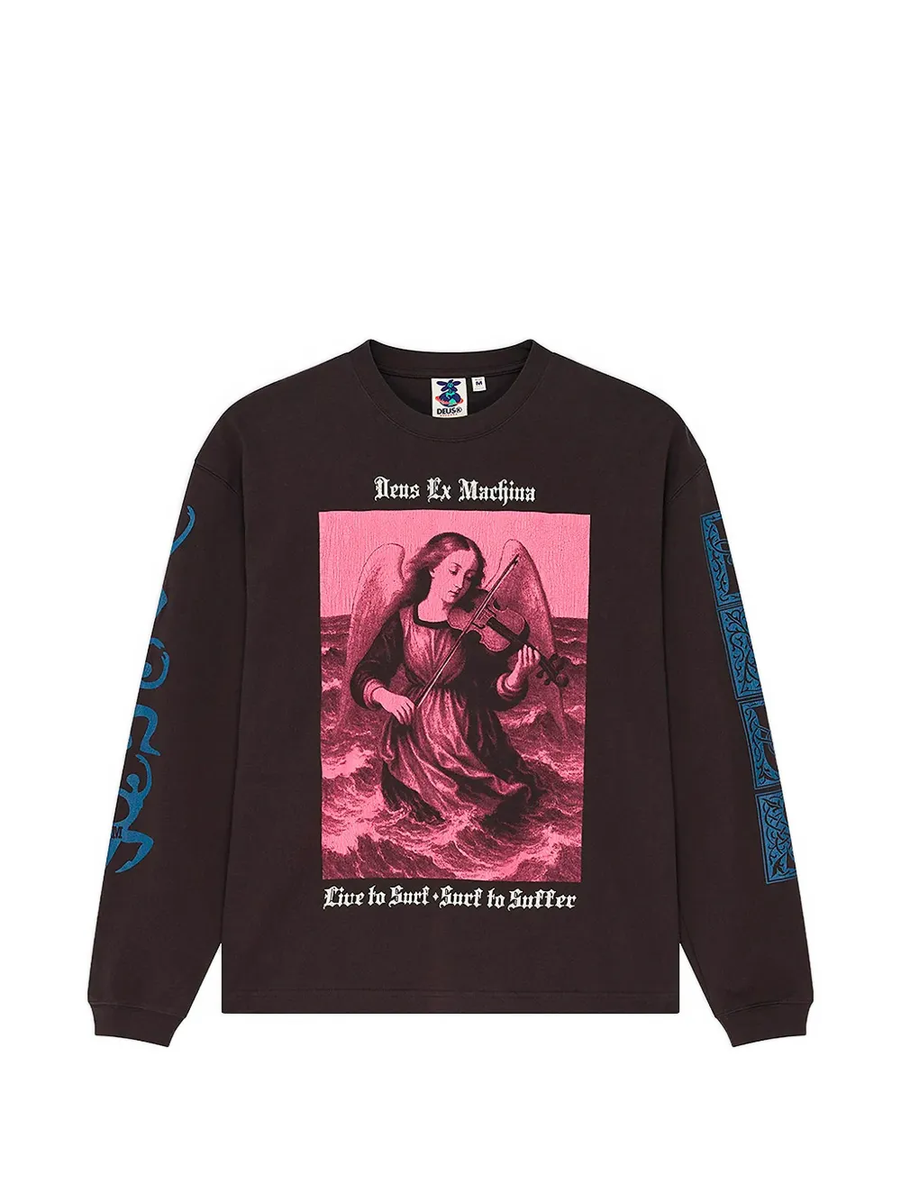 Deus Ex Machina graphic-print long-sleeved T-shirt - Grau