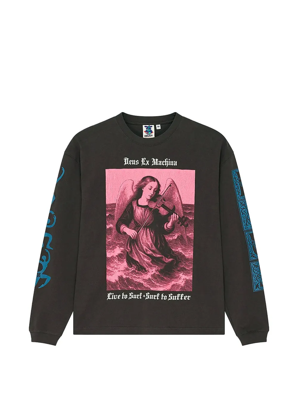 Deus Ex Machina graphic-print long-sleeved T-shirt - Grau