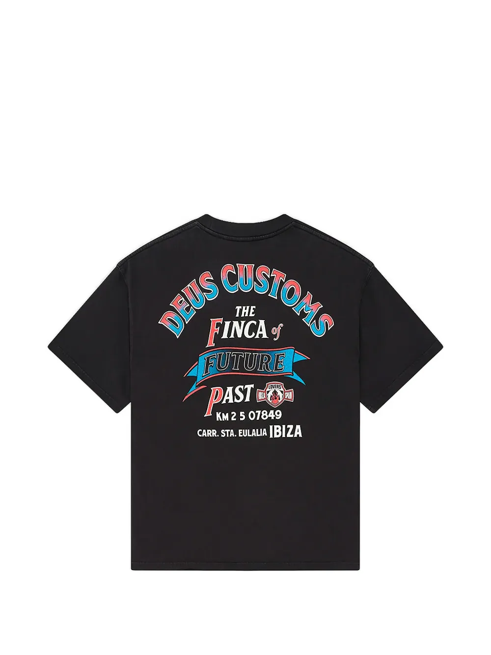 Deus Ex Machina Lovers oversized T-shirt Zwart