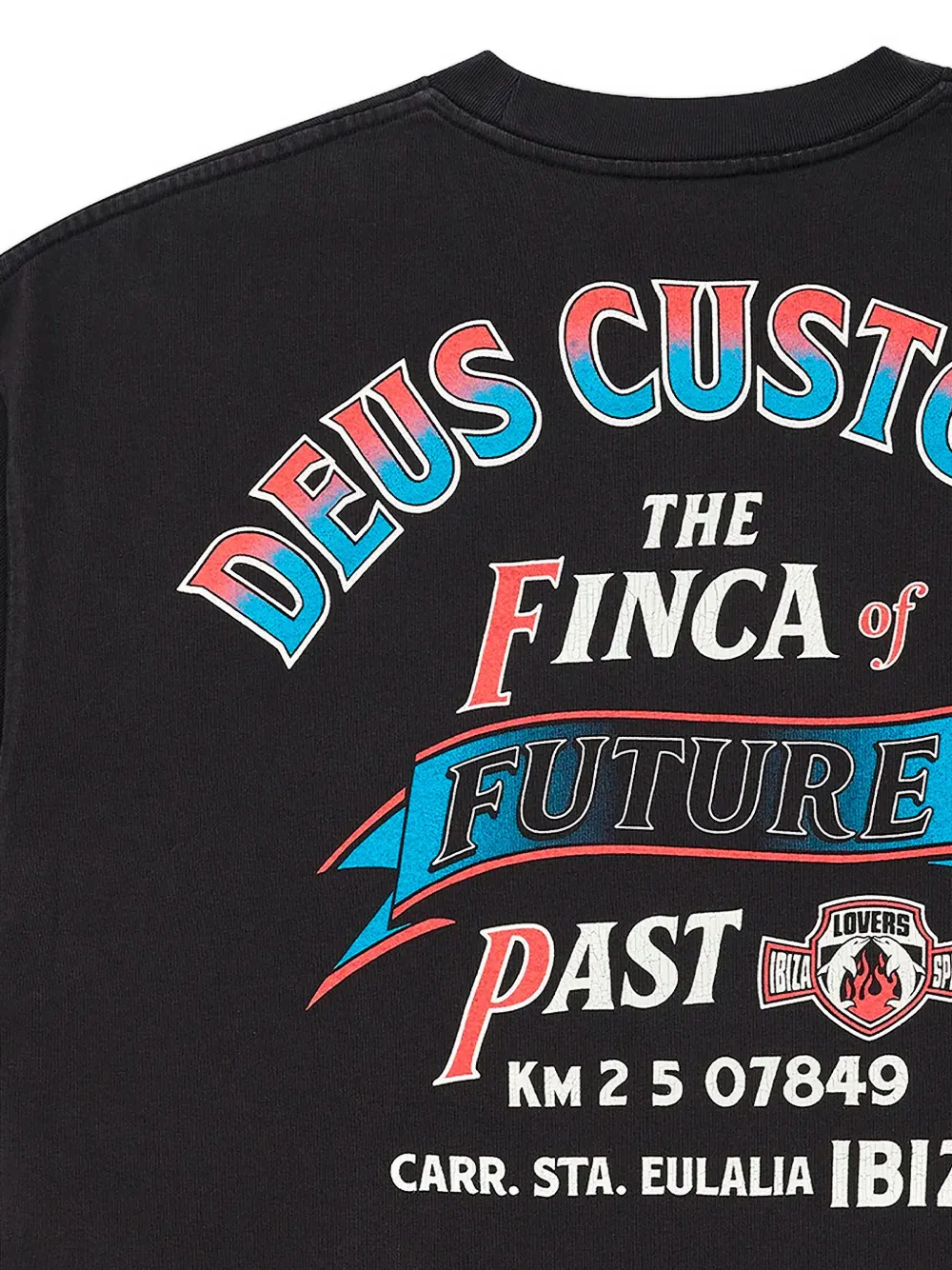 Deus Ex Machina Lovers oversized T-shirt Zwart