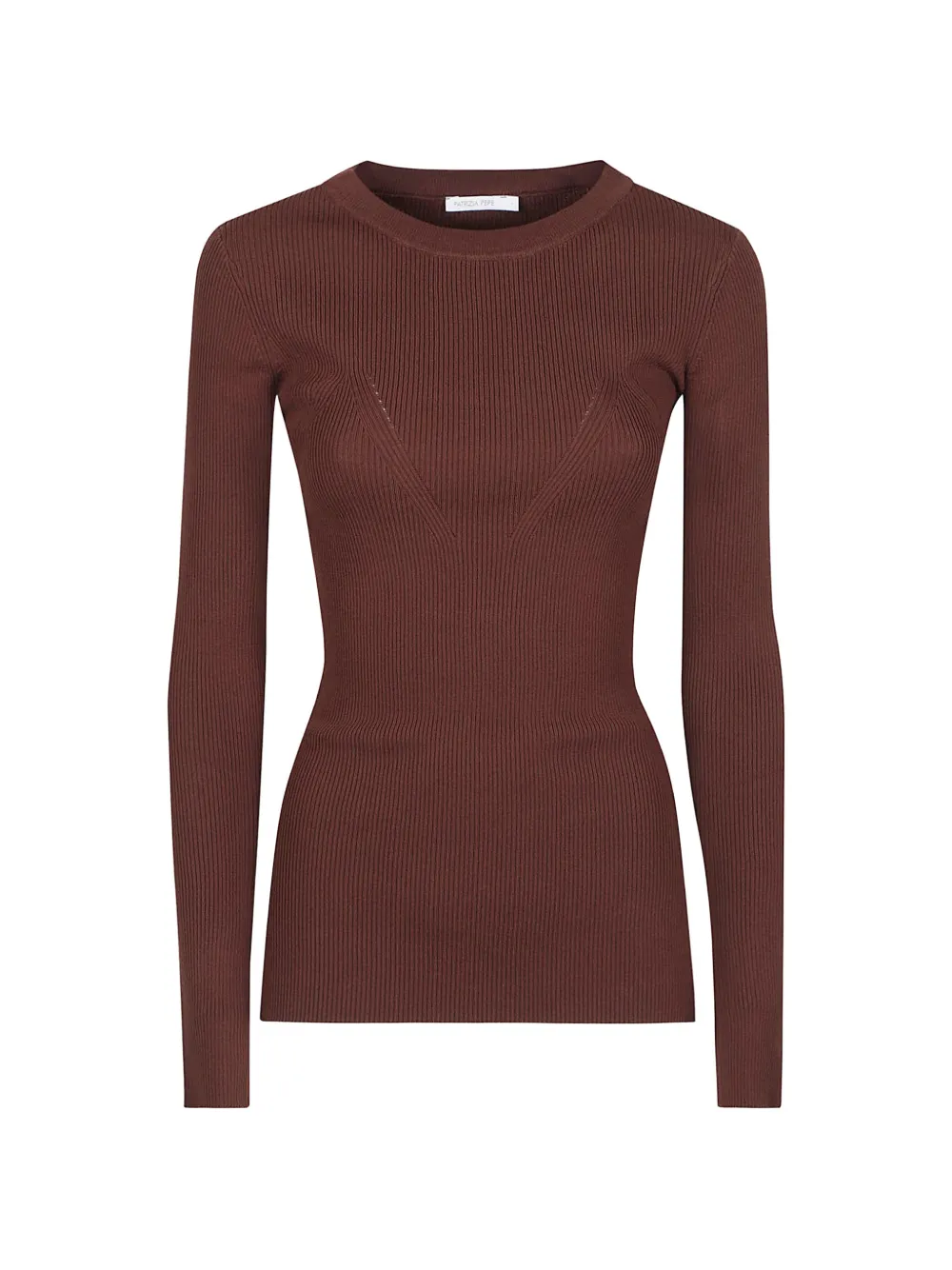 Patrizia Pepe ribbed-knit long-sleeve sweater