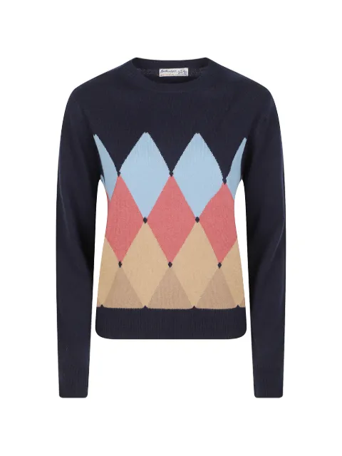 Ballantyne Maglione in cashmere a rombi