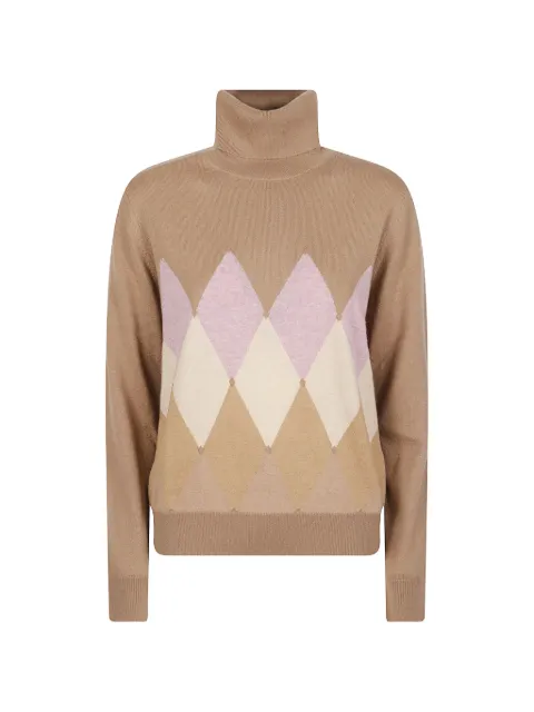 Ballantyne diamond argyle cashmere sweater