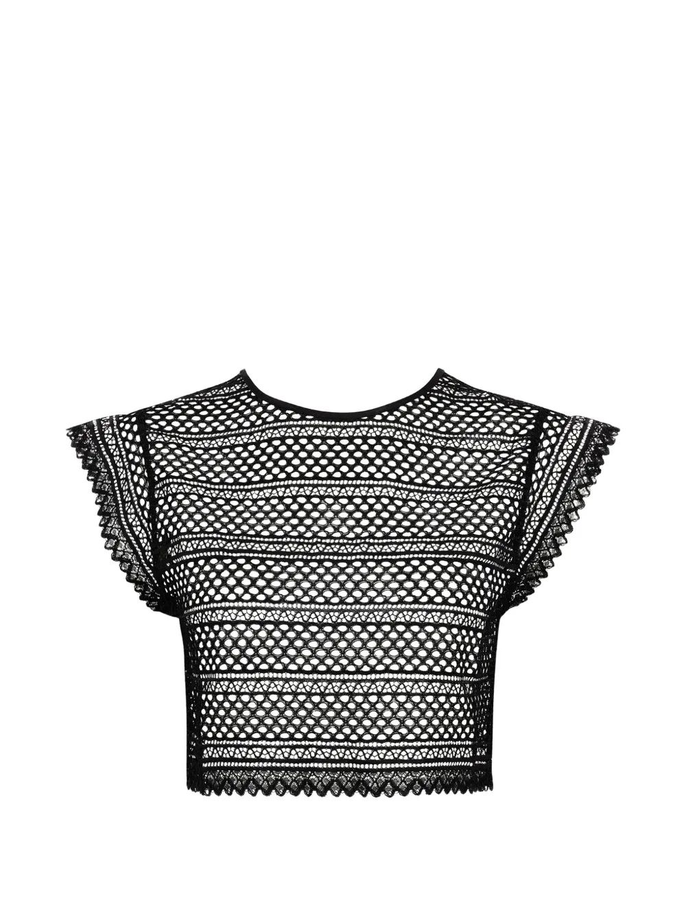 Aubade By the Sea lace-trim top