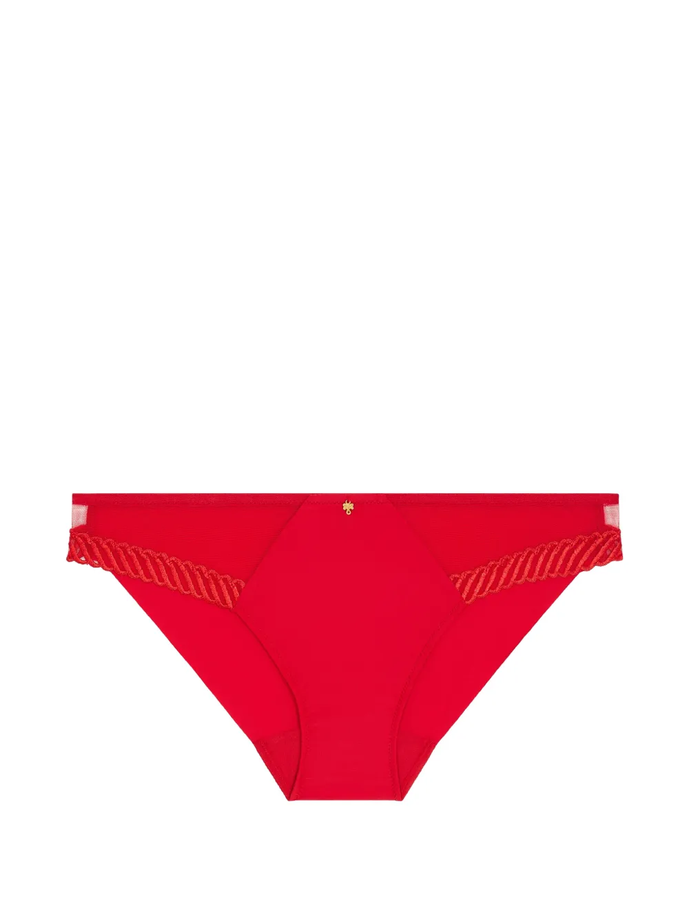 Aubade Perizoma Sheer Emotion con ricamo - Rosso