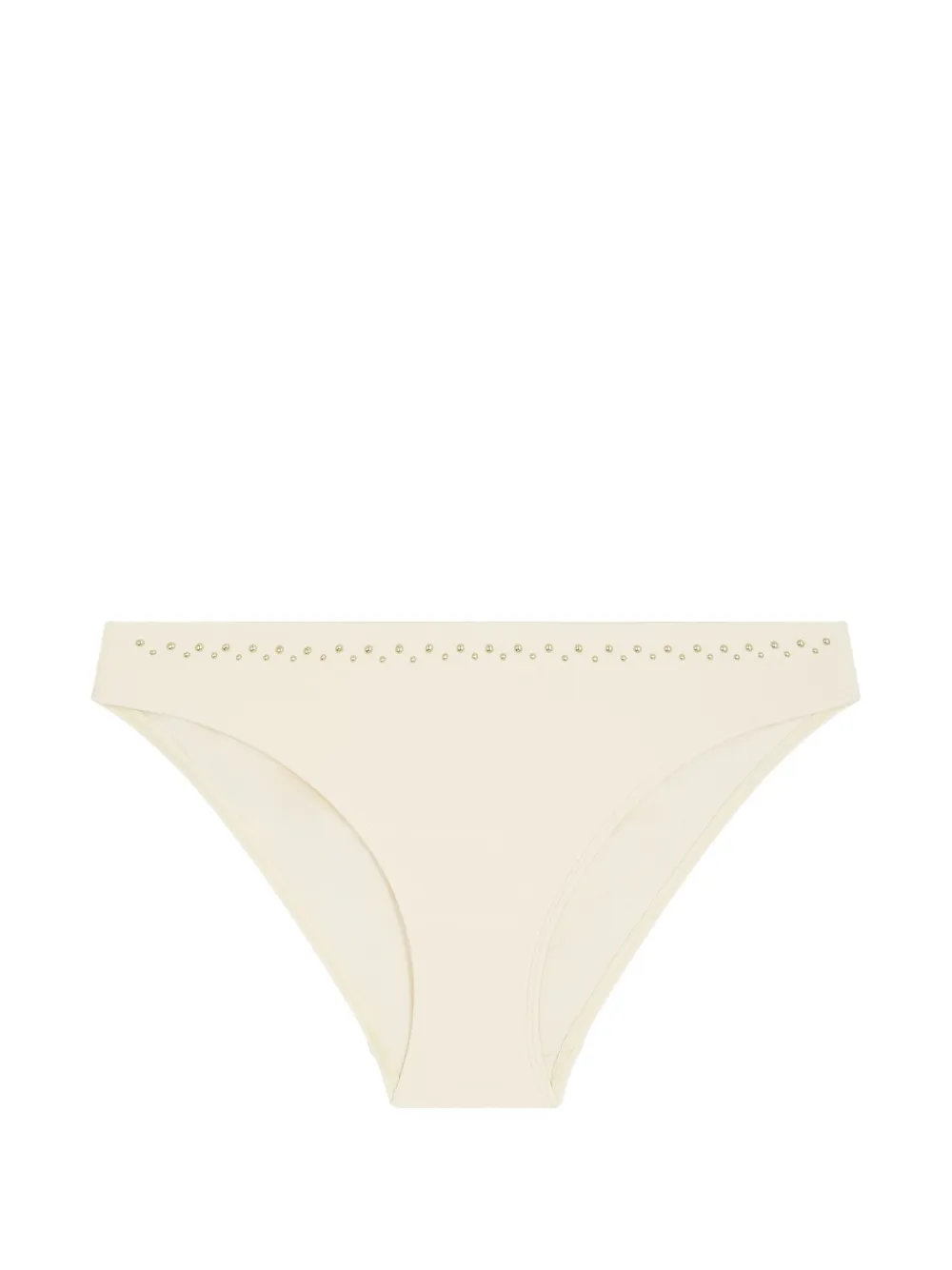 Aubade Slip bikini Summer Stars con borchie - Bianco