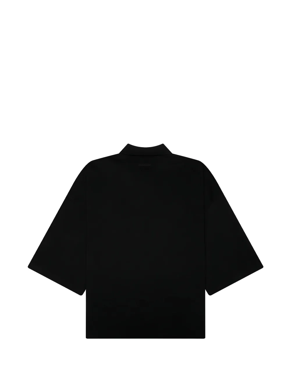 FEAR OF GOD ESSENTIALS Signature 90s cropped polo shirt Zwart