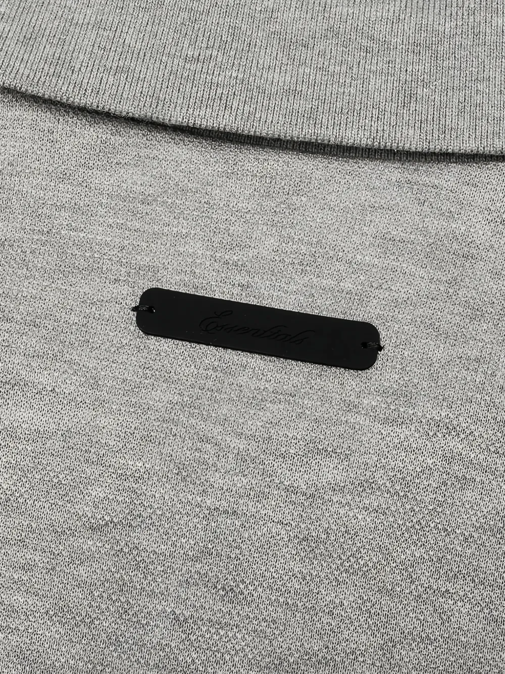 FEAR OF GOD ESSENTIALS 90s cropped polo shirt Grijs