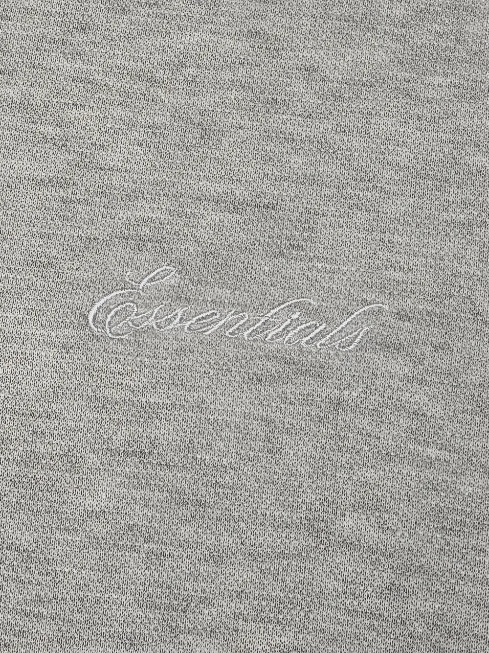 FEAR OF GOD ESSENTIALS 90s cropped polo shirt Grijs