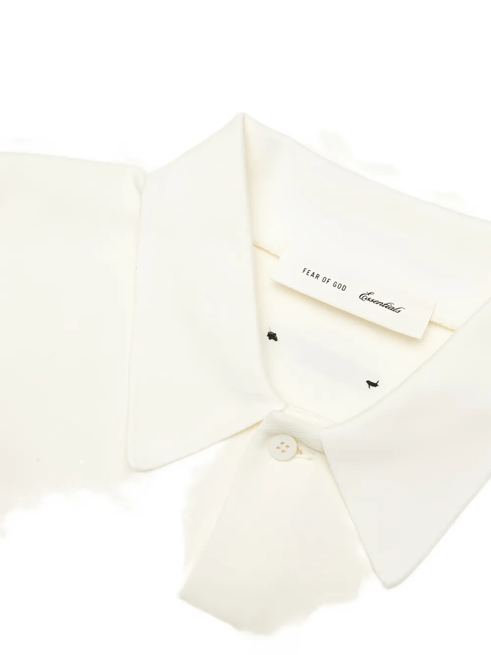 FEAR OF GOD ESSENTIALS 90s cropped polo shirt Beige