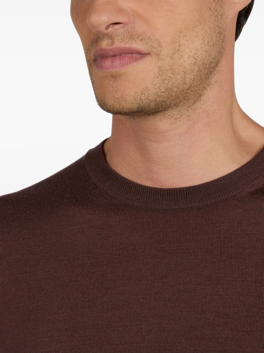 Zanone crew-neck sweater Rood