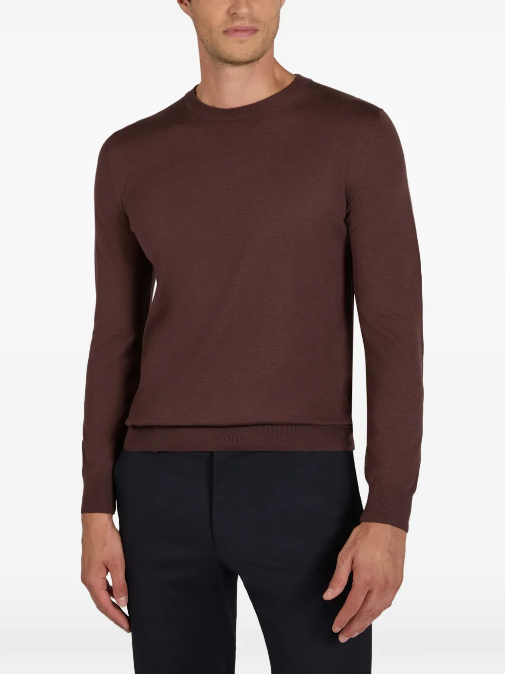 Zanone crew-neck sweater Rood