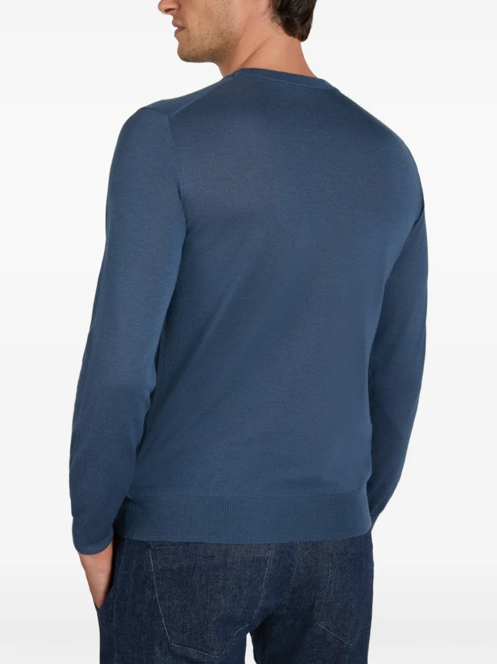 slowear Zanone crew-neck sweater Blauw