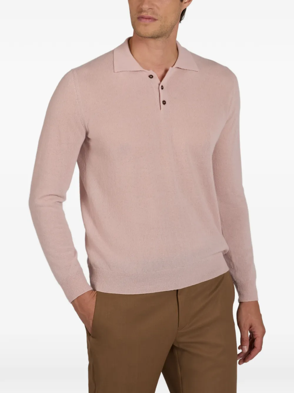 slowear FlexCashmere poloshirt Roze