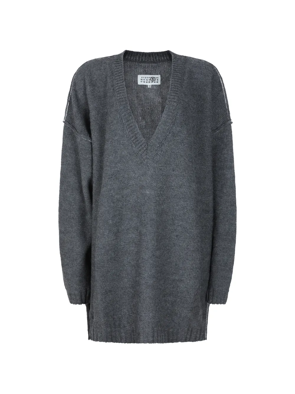 MM6 Maison Margiela V-neck sweater - Grigio