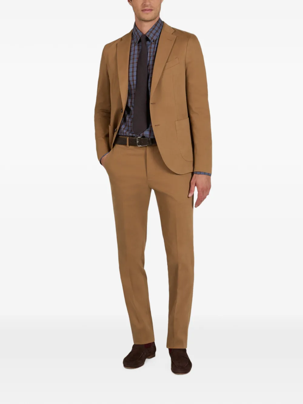 Incotex Flexjacket gabardine blazer Beige