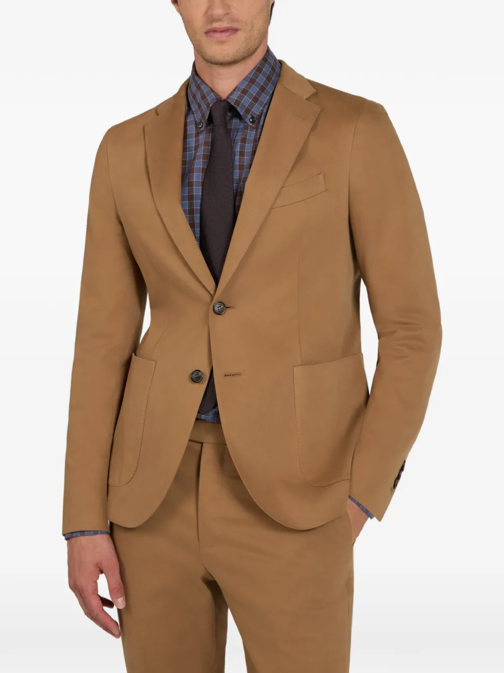 Incotex Flexjacket gabardine blazer Beige