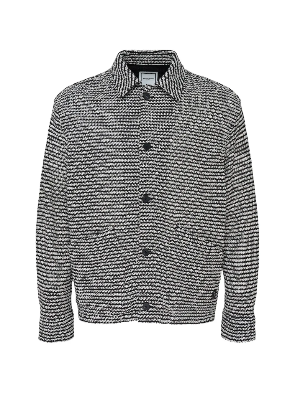 Wooyoungmi textured-knit shirt jacket - Nero