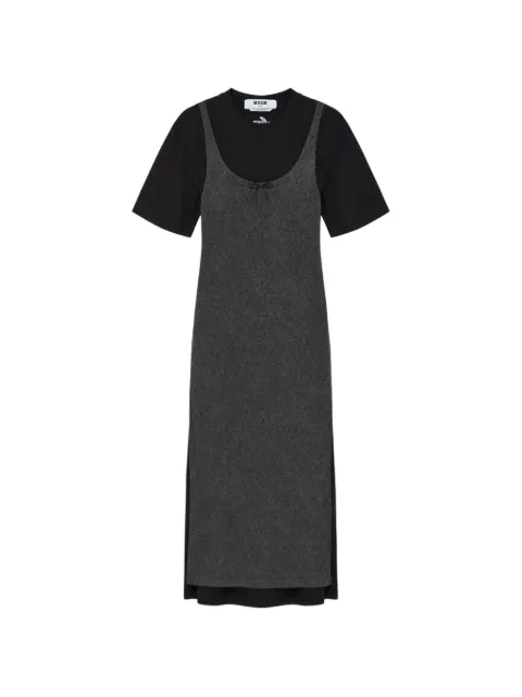 MSGM layered-effect T-shirt maxi dress