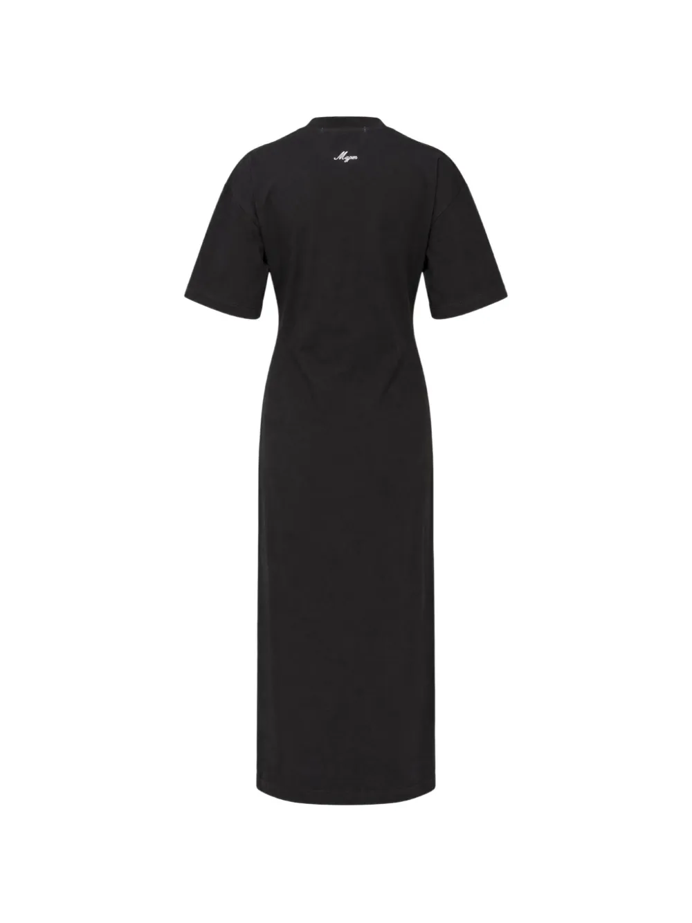 MSGM T-shirt maxi-jurk met gelaagd effect Zwart