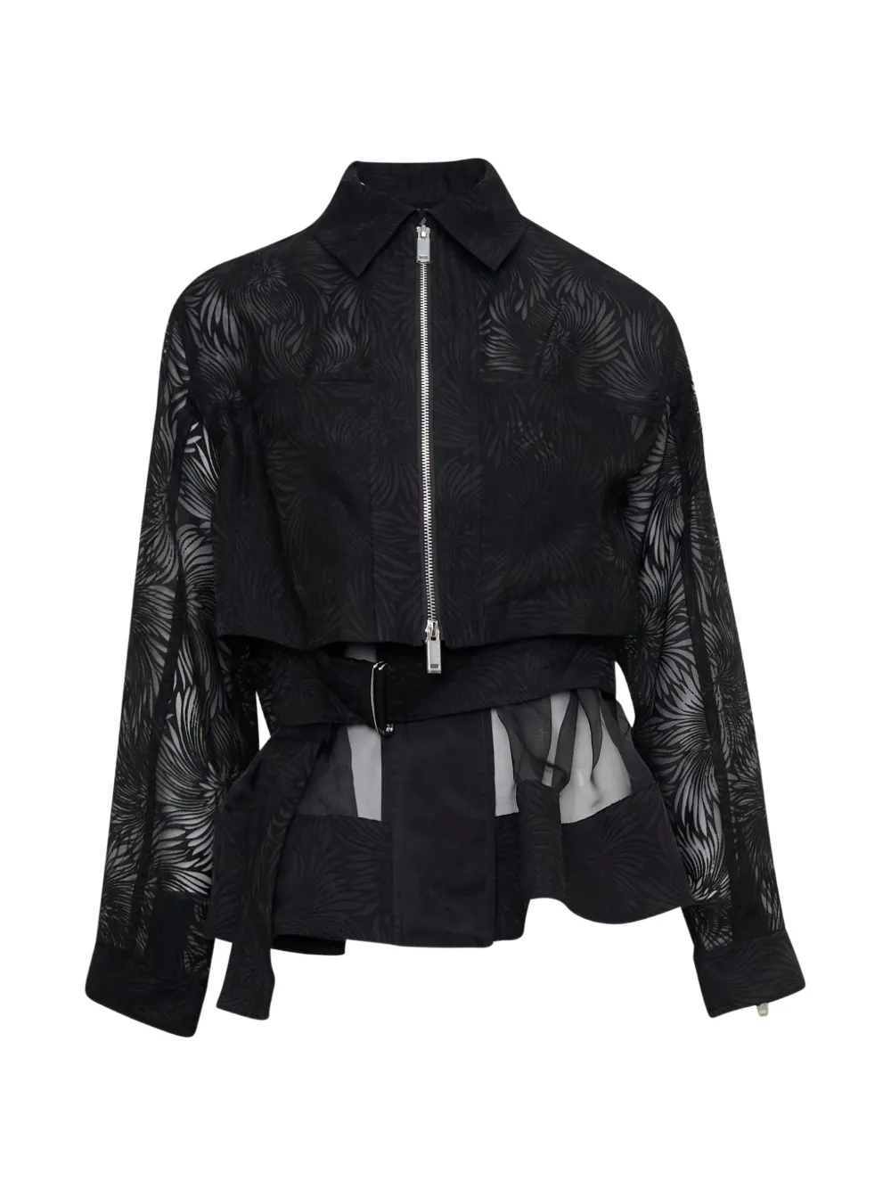 3.1 Phillip Lim organza fil coupé blouson jacket