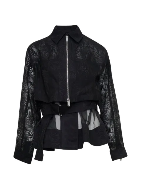 3.1 Phillip Lim organza fil coupé blouson jacket