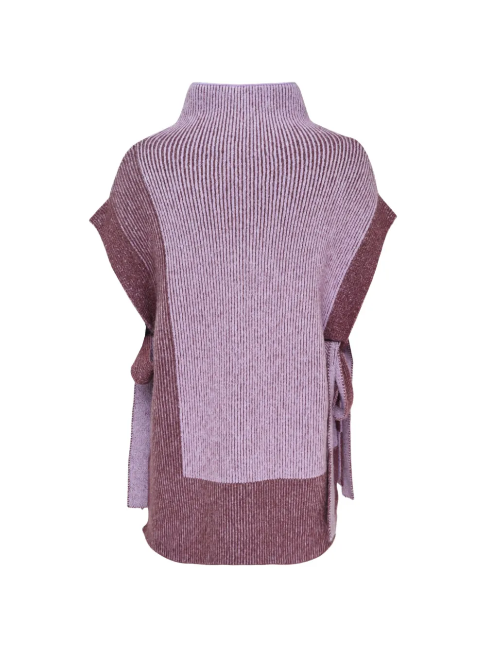 3.1 Phillip Lim Tweekleurige ribgebreide top Paars