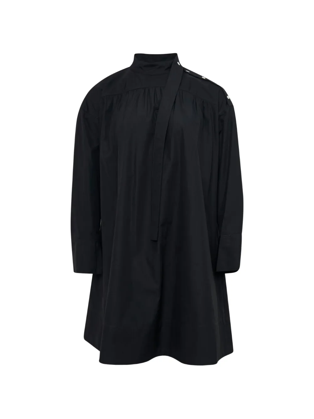 3.1 Phillip Lim button-shoulder poplin dress - Nero