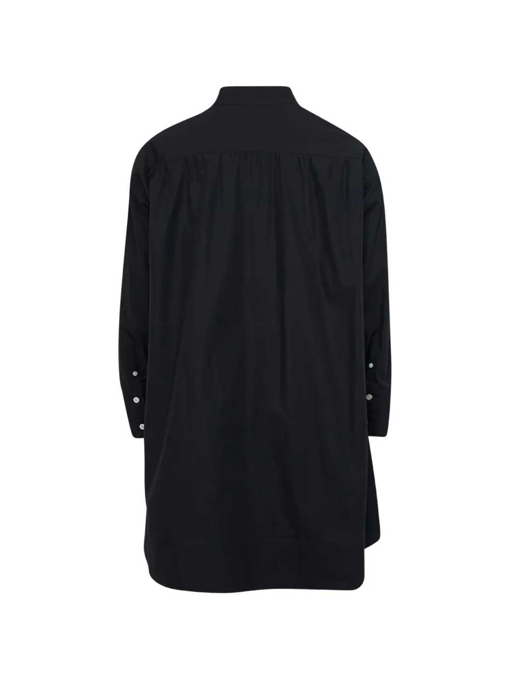 3.1 Phillip Lim Popeline jurk met knopen op de schouder Zwart