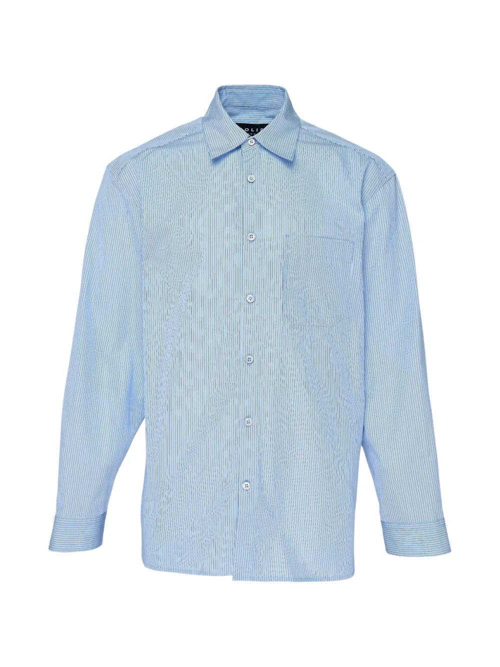 SOLID HOMME chemise en soie à rayures - Bleu