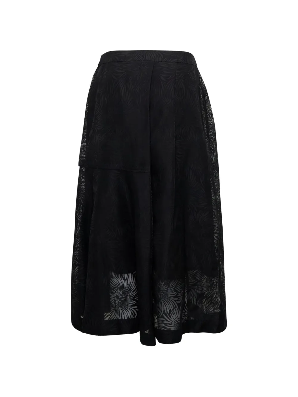 3.1 Phillip Lim Organza Fil Coupé midi-rok Zwart