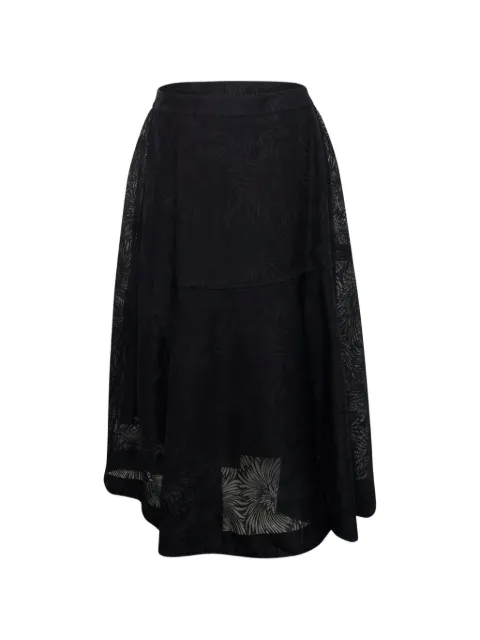 3.1 Phillip Lim organza fil coupé midi skirt