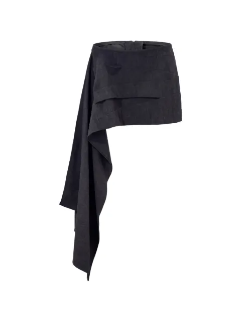 DES PHEMMES asymmetric draped skirt
