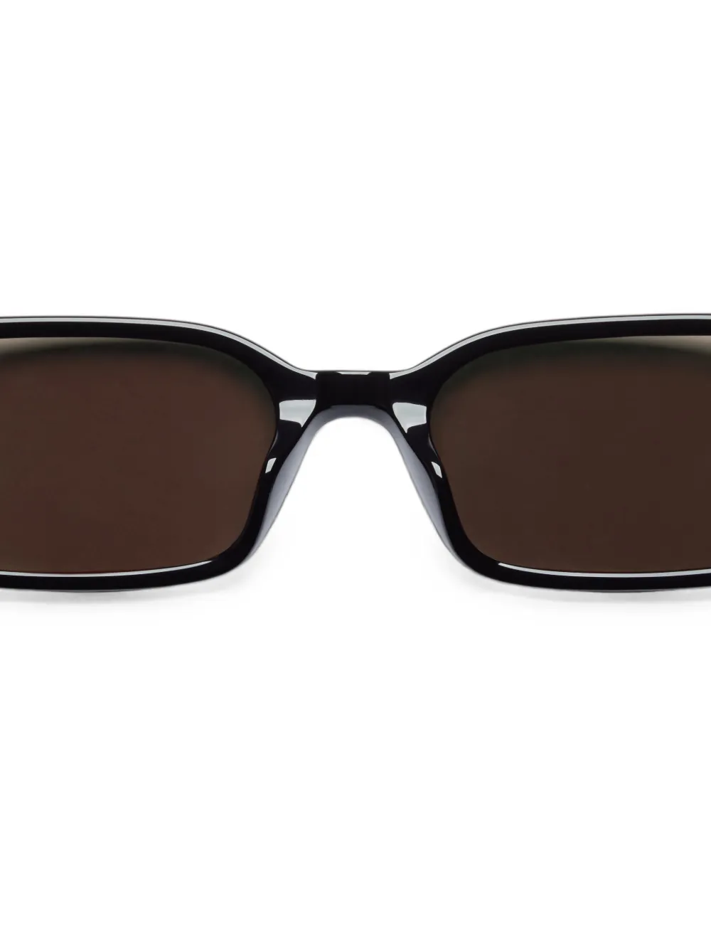 VALENTINO GARAVANI EYEWEAR Vlogo zonnebril met rechthoekig montuur Zwart