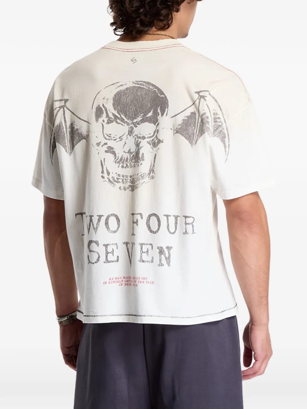 REPRESENT 247 x Avenged Sevenfold Death Bat T-shirt Wit