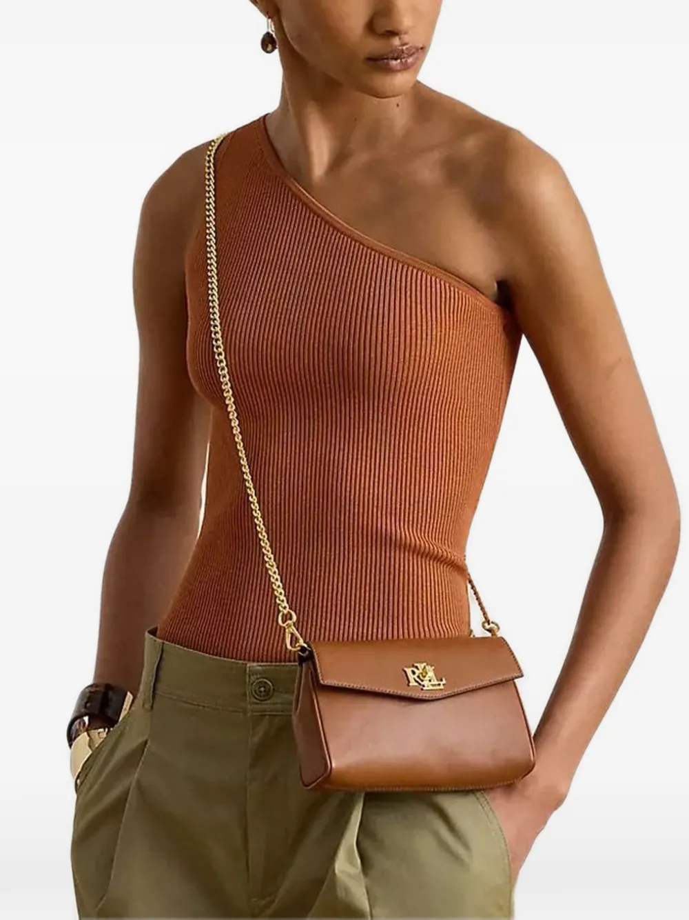 Lauren Ralph Lauren logo-plaque cross body bag Bruin