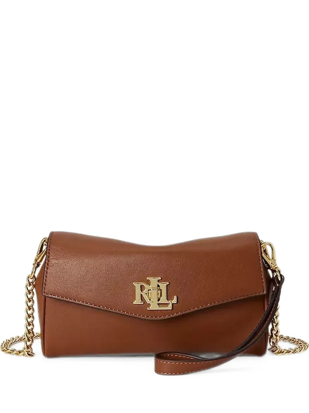 Lauren Ralph Lauren logo-plaque cross body bag - Marrone