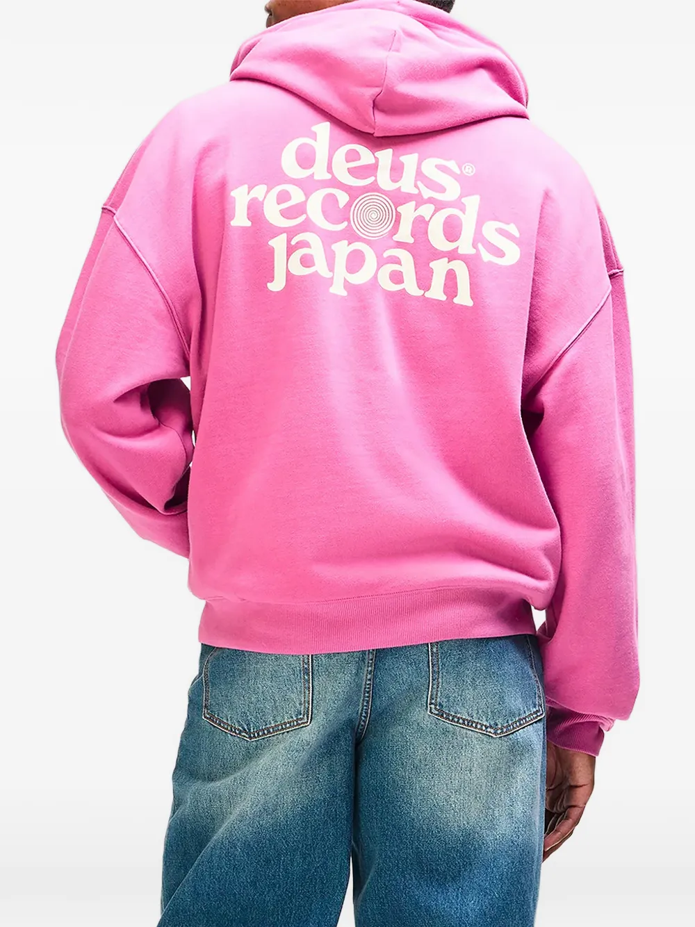 Deus Ex Machina Strata hoodie met rits Roze