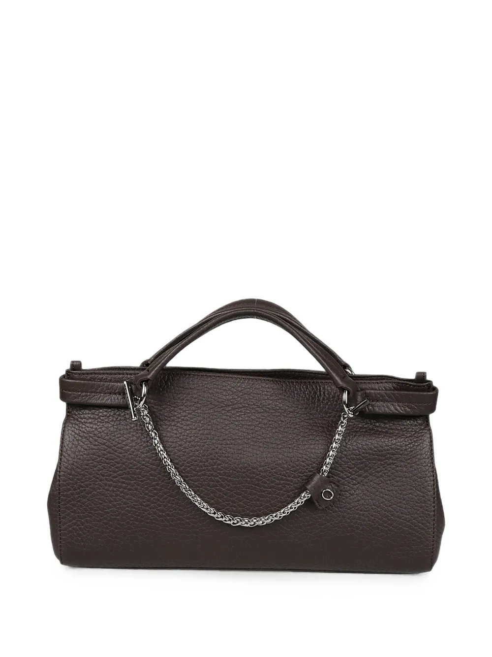 Orciani grainy chain-link tote bag - Marrone