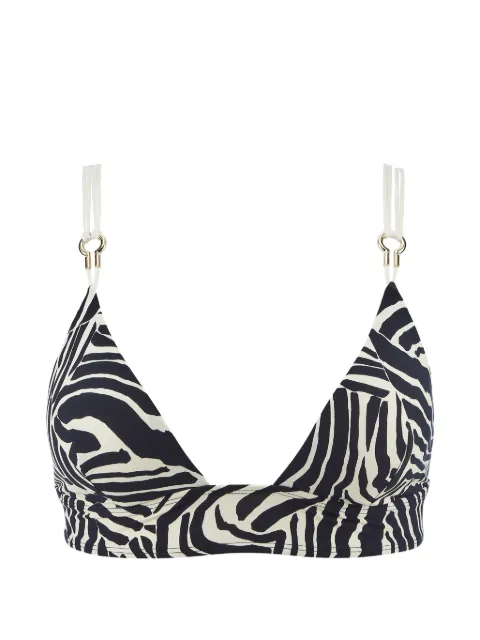 Aubade top de bikini Savannah Mood con motivo de cebra