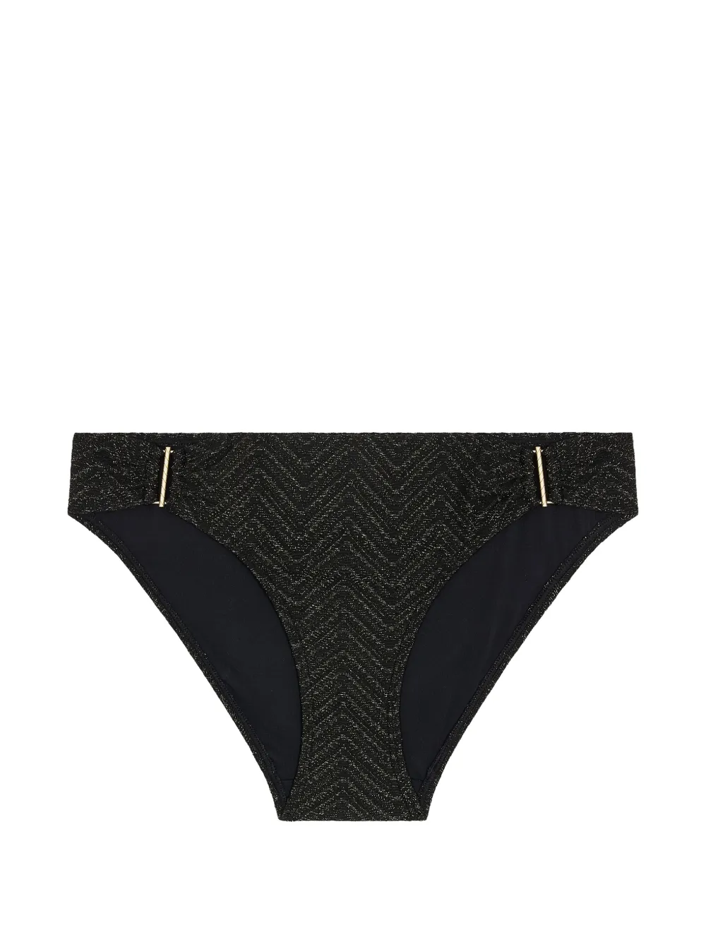 Aubade Golden Horizon chevron-knit bikini bottoms