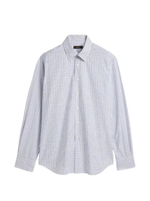 Glanshirt checked cotton shirt